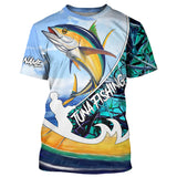 Maxcorners Tuna Fishing 3D Shirts Customize Name