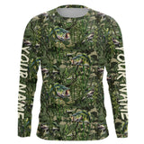 Maxcorners Largemouth Bass Fishing Camouflage Algae Pattern Customize Shirts For Men And Women Personalized Fishing Gift LM2408