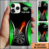 Maxcorners Darts Flaming Dartboard Personalized Name 3D Phone Case