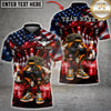 Maxcorners Bowling Veteran American Flag Funny Bowling Ball Character Multicolor Customized Name, Team Name 3D Shirts