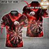 Maxcorners Darts Shirt Eagle Dartboard Lightning Design, Multicolor Customized Name, Team Name 3D Shirts