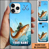 Maxcorners Fishing Ocean Splash Personalized Name 3D Phone Case