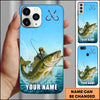 Maxcorners Fishing Ocean Splash Personalized Name 3D Phone Case