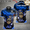 Maxcorners Darts Cool Dartboard Character Lightning Design Multicolor Customized Name, Team Name 3D Shirts