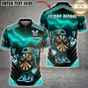 Maxcorners Darts Cool Dartboard Character Lightning Design Multicolor Customized Name, Team Name 3D Shirts