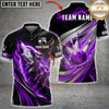 Maxcorners Bowling Howling Wolf Lightning Bowling Ball Design Multicolor Customized Name, Team Name 3D Shirts