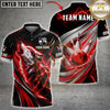 Maxcorners Bowling Howling Wolf Lightning Bowling Ball Design Multicolor Customized Name, Team Name 3D Shirts