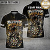 Maxcorners Darts Graffiti Teddy Bear Dartboard Multicolor Customized Name, Team Name 3D Shirts