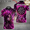 Maxcorners Darts Crystal Crown Skull Woman Multicolor Customized Name, Team Name 3D Shirts