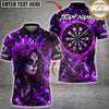 Maxcorners Darts Crystal Crown Skull Woman Multicolor Customized Name, Team Name 3D Shirts