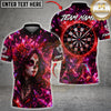 Maxcorners Darts Crystal Crown Skull Woman Multicolor Customized Name, Team Name 3D Shirts