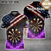 Maxcorners Darts Patriotic Bullseye Impact Multicolor Customized Name, Team Name 3D Shirts