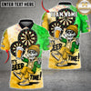 Maxcorners Darts Beer Time Skeleton Multicolor Customized Name, Team Name 3D Shirts