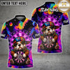 Maxcorners Darts Hip Hop Bulldog Multicolor Customized Name, Team Name 3D Shirts