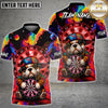 Maxcorners Darts Hip Hop Bulldog Multicolor Customized Name, Team Name 3D Shirts