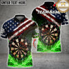 Maxcorners Darts Patriotic Bullseye Impact Multicolor Customized Name, Team Name 3D Shirts
