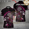 Maxcorners Darts Gothic Beauty Skull Art Multicolor Customized Name, Team Name 3D Shirts