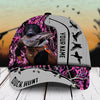 Maxcorners Dog Hunter Camo Pattern 3D Multicolor Personalized Cap