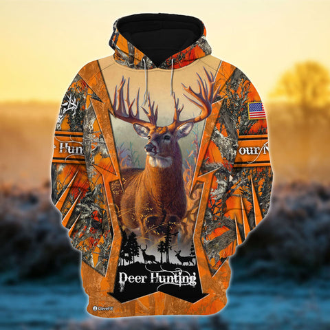 Maxcorners The New Special Deer Hunting Personalized Name 3D Shirt