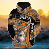 Maxcorners Custom Name Unique Deer Hunting 3D All Over Printed Clothes