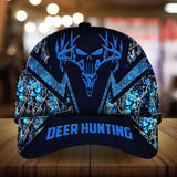 Maxcorners The Best Deer Hunting Skull Deer Pattern 3D Multicolor Cap