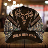 Maxcorners The Best Deer Hunting Skull Deer Pattern 3D Multicolor Cap