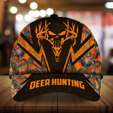 Maxcorners The Best Deer Hunting Skull Deer Pattern 3D Multicolor Cap