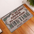 Maxcorners Personalized Hunting Rubber Doormat, Hunting If We Did't Answer Welcome Doormat, Custom Name Indoor Outdoor Door Mat, Home Decor