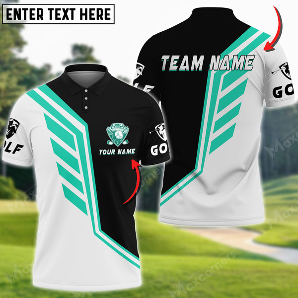 Max Corner Customized Name Golf Pro Sport Jersey Line Pattern Custom 3D Polo Shirt Multicolored