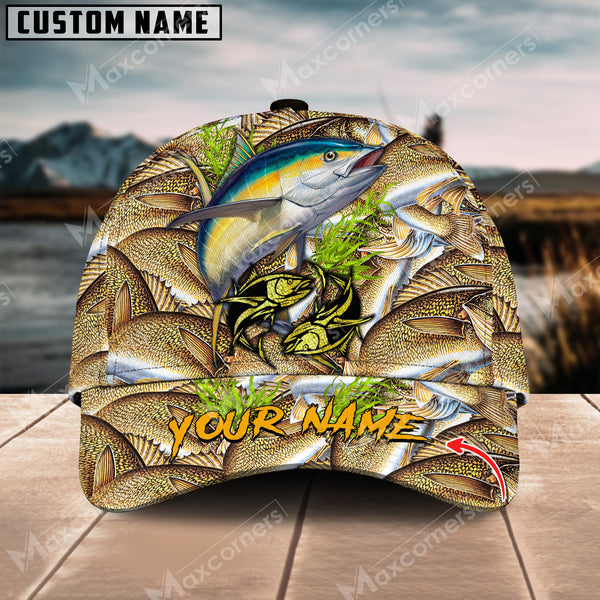 Maxcorners Personalized Tuna Fishing Pattern Classic 3D Cap