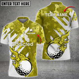 Max Corner Customized Name Addicted Fire Golf Ball Multicolor Sport Jersey Pattern Custom 3D Polo Shirt