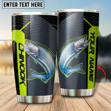 Maxcorners Chinook Fishing Green Line Tumbler Customize Name