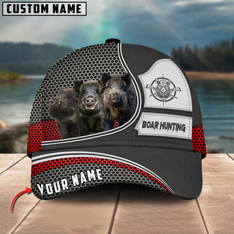 Maxcorners Ultimate Wild Boar Hunting Multicolor Personalized Name 3D Cap