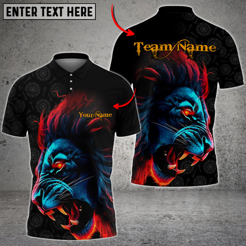 Max Corner Colorful Lion Bowling League Custom Name And Team Shirt For Thomas