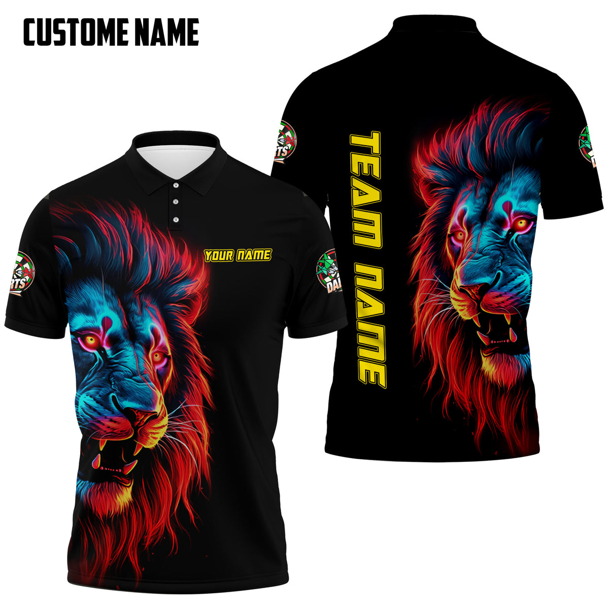 Max Corner Colorful Lion Bowling custom name and team Shirt For Thomas