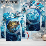 Max Corner Bass Fishing Circle Of Water Art Sport Jersey Style Personalized 3D Long Sleeve Shirt