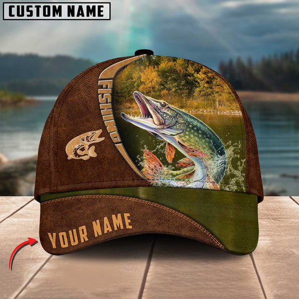 Maxcorners Personalized Pike Brown Classic 3D Cap