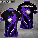 Max Corner Customized Name Premium Golf Flame Ball Multicolor Sport Jersey Pattern Custom 3D Polo Shirt