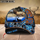 Maxcorners Elk Leather Pattern Art Hunting Personalized Cap 3D Multicolored