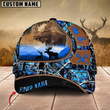 Maxcorners Moose Leather Pattern Art Hunting Personalized Cap 3D Multicolored