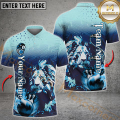 Maxcorners Bowling Ball & Pins Flame Pattern Jersey Style Personalized Name, Team Name 3D Polo Shirt (4 Colors)