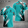 Maxcorners Sport Jersey Black Line Golf Customized 3D Polo Shirt