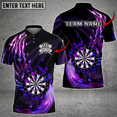 Maxcorners Darts High Flame Patten Color Options Personalized Name, Team Name Unisex 3D Shirt