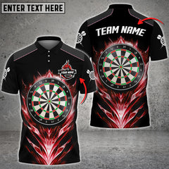 Maxcorners Darts Dragon On Night Color Options Personalized Name, Team Name Unisex 3D Shirt