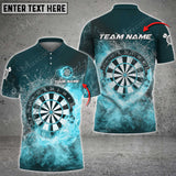 Maxcorners Darts Water Pattern Color Options Personalized Name, Team Name Unisex 3D Shirt