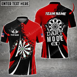 Maxcorners Darts Mode On Sport Jersey Pattern Color Options Personalized Name, Team Name Unisex 3D Shirt