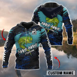 Max Corners Mahi-mahi Fishing Sport Jersey Navy Personalized Name Combo Hoodie & Sweatpant