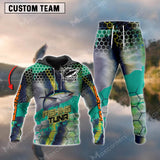 Max Corners Tuna Fishing Sport Jersey Green Personalized Name and Team Name Combo Hoodie & Sweatpant