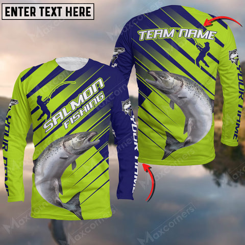 Maxcorners Salmon Fishing Tournament, Salmon Fishing Jerseys Personalized Name And Team Name Long Sweat Shirt