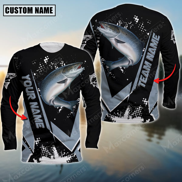 Maxcorners Chinook Fishing Declare War Premium Sport Jersey Personalized Name And Team Name Long Sweat Shirt